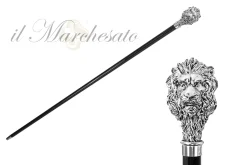 Il Marchesato 925Silver plated Lion Walking stick Fashion