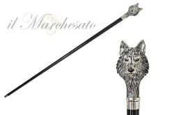 Il Marchesato 925 Silver plated Wolf - Walking stick Fashion
