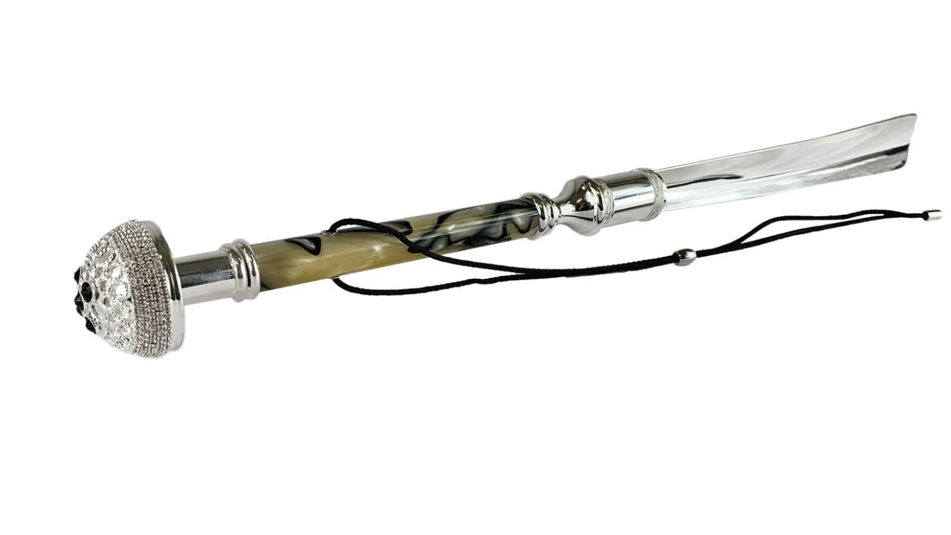 Il Marchesato Silver-Plated Luxury Shoehorn with Brass Tongue Sale