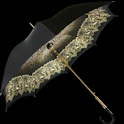 Il Marchesato Simple and Elegant Black Umbrella with Animalier design Best