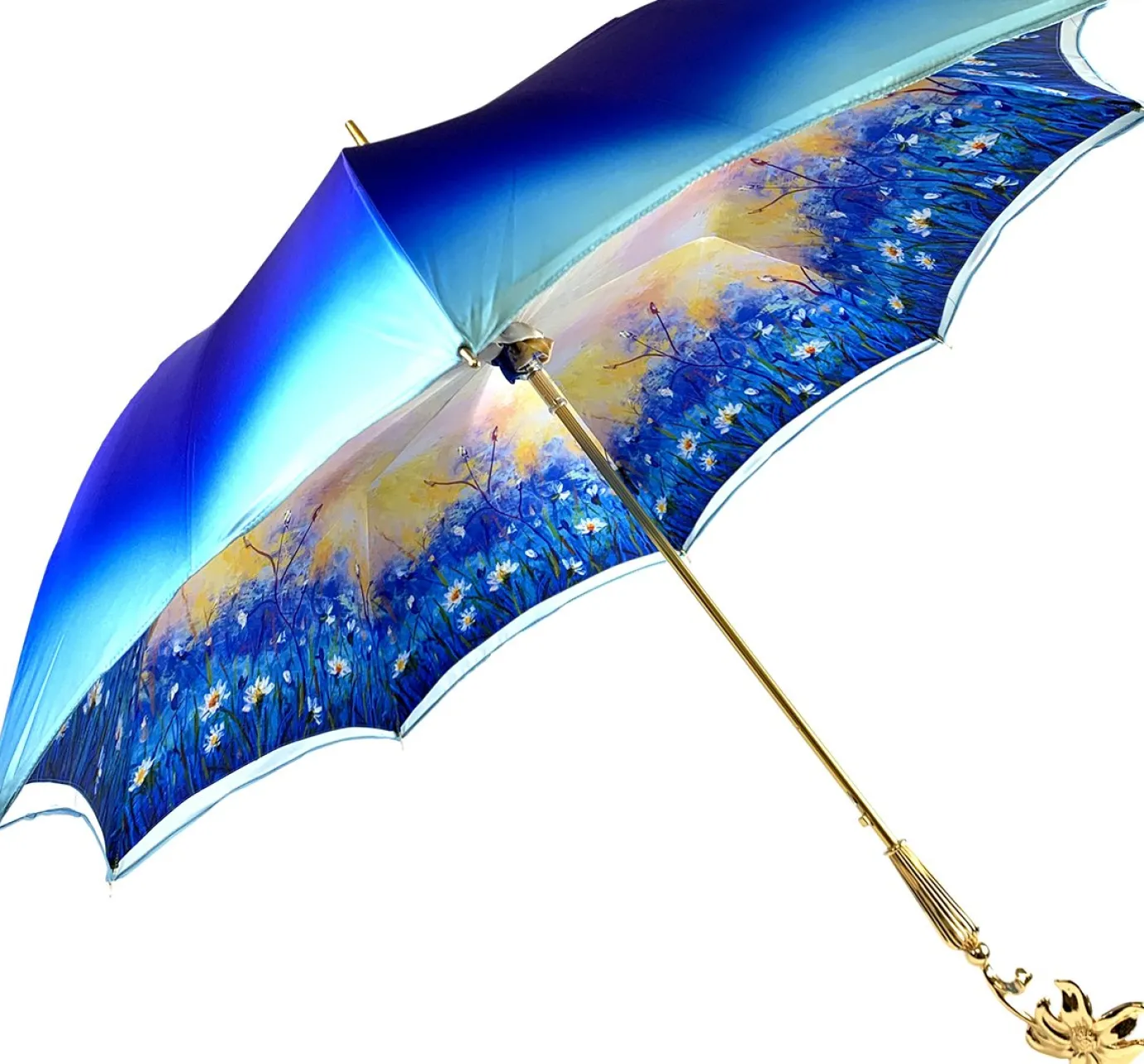 Il Marchesato Sky Blue Gradient Umbrella, Daisies Print Online