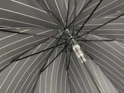 Il Marchesato Smoke Gray with white stripes Umbrella Clearance