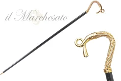 Il Marchesato Strong and stylish walking stick 24K New