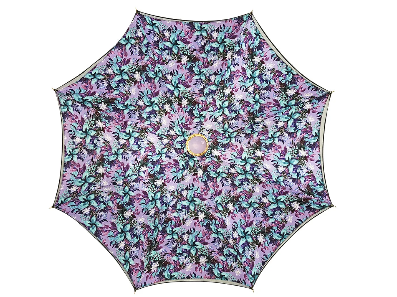 Il Marchesato Stunning grey umbrella with light purple inside Clearance