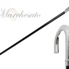 Il Marchesato Sturdy Walking cane With Red Crystal Discount