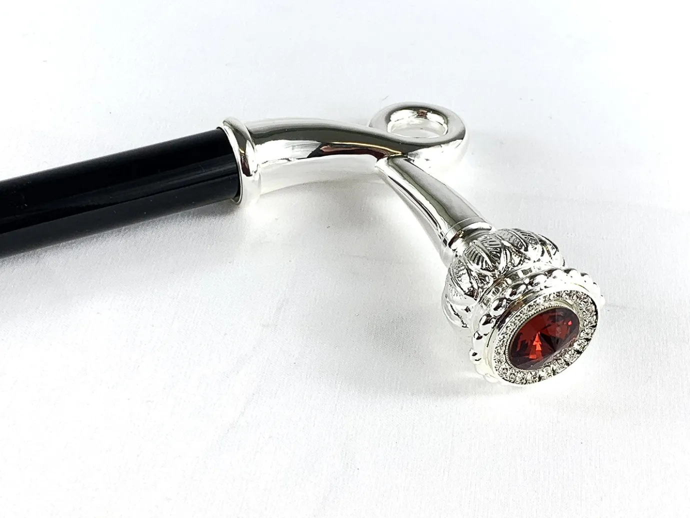Il Marchesato Sturdy Walking Stick With Red Swarovski Crystal Online