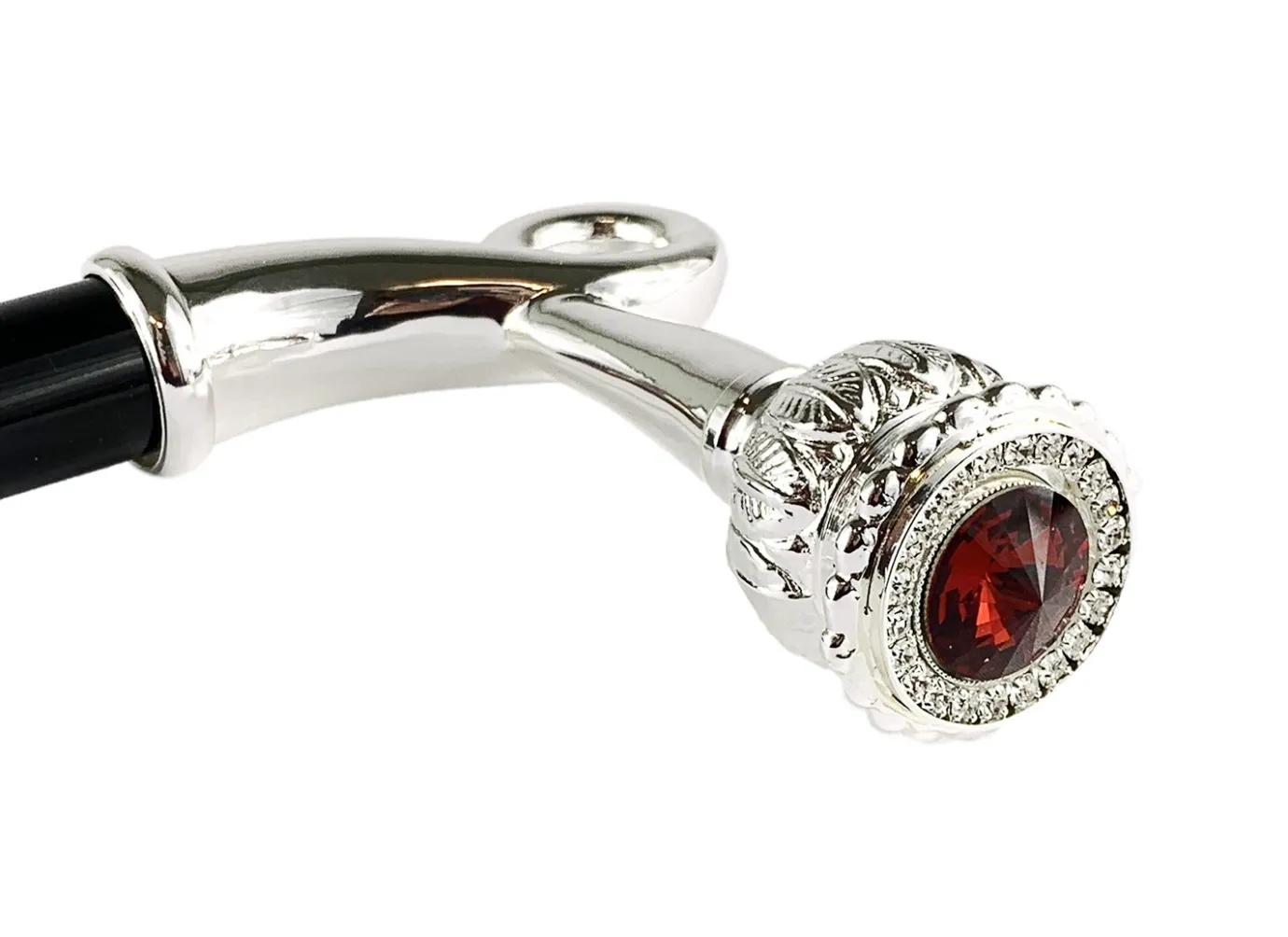 Il Marchesato Sturdy Walking Stick With Red Swarovski Crystal Online