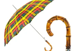 Il Marchesato Stylish Tartan Bamboo Umbrella Fashion