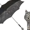 Il Marchesato Stylish umbrell - Silverplated 925 Wolf with fur design Hot