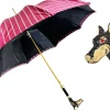 Il Marchesato Stylish umbrella - Goldplated 24K Dobermann handle Clearance