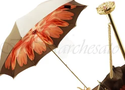 Il Marchesato Superb Dahlia Double Canopy Umbrella Finished in a Luxurious Satin Pol Online