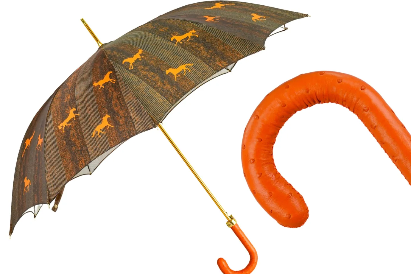 Il Marchesato The Noble Ride – Artisanal Umbrella with Ostrich Touch Online