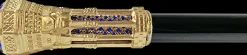 Il Marchesato Tower walking stick with Blue crystals Discount