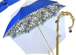Il Marchesato Umbrella in Fantastic double canopy blue Hot