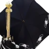 Il Marchesato Umbrella With Double Cloth And Embroidered Flowers Fashionable Umbrella Best