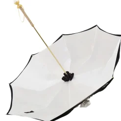 Il Marchesato Umbrella With Double Cloth And Embroidered Flowers Fashionable Umbrella Best