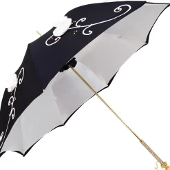Il Marchesato Umbrella With Double Cloth And Embroidered Flowers Fashionable Umbrella Best
