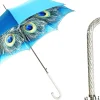 Il Marchesato Umbrella with fantastic turquoise peacock thousands of crystals Online