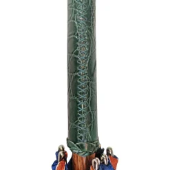 Il Marchesato Umbrella with green Caiman Crocodile leather handle Online