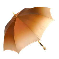 Il Marchesato Umbrella with Hand-Painted Golden Wolf Discount