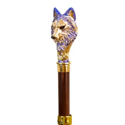 Il Marchesato Umbrella with Hand-Painted Golden Wolf Discount