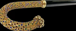 Il Marchesato Walking cane Encrusted with Multicolor Crystals Hot