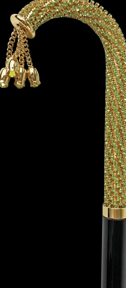 Il Marchesato Walking stick Encrusted with hundreds Erinite Crystals Discount