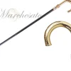 Il Marchesato Walking stick for man in brass - 24K goldplated with Silverplated sphe New