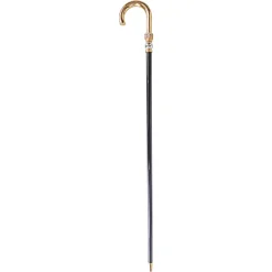 Il Marchesato Walking stick for man in brass - 24K goldplated with Silverplated sphe New