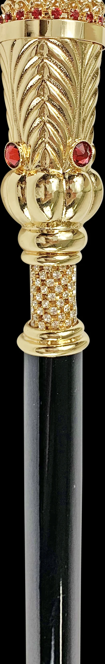 Il Marchesato Walking stick in gold plated brass knob Sale
