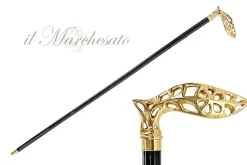 Il Marchesato walking stick in perforated metal - 24K goldplated Hot