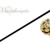 Il Marchesato Walking Stick with Rose in golden brass Discount