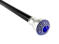 Il Marchesato Walking Stick With Stone and Sapphire Color rhinestones Clearance
