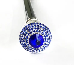 Il Marchesato Walking Stick With Stone and Sapphire Color rhinestones Clearance
