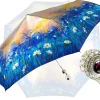 Il Marchesato Women's Folding Umbrella - New Exclusive Daisies Design Clearance
