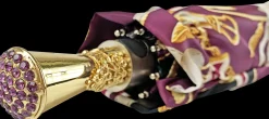 Il Marchesato Women's Folding Umbrella - Exclusive crimson Design Clearance