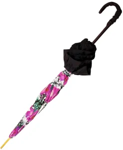 Il Marchesato Women's Ruffled Umbrella Studied with a Multicor Pattern Fashion