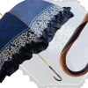 Il Marchesato Women's umbrella Studied with a Black & White Pattern on a Blue Canopy Hot