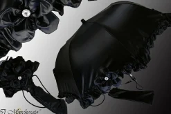 Il Marchesato Wonderful Umbrella Pattern With Ruffles And Swarovski Stone Outlet