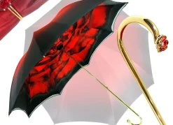 Il Marchesato Wonderfull Red Umbrella With Rose Design Discount